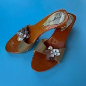 Giuseppe Zanotti Women’s Brown Comfort Slip On Platform Slide on Heel Shoes 8.5